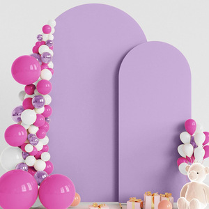 Shang Yi wasserdichte Hochzeit Stretch Arch Stoff Set für Geburtstags feier Hintergrund Halbkreis Abdeckung-Indoor Use Wand dekoration - Product Image 5