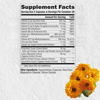 Capsules de Lutéine à Succès : Complexe de Cétones de Framboise avec Garcinia Cambogia, Caféine et Zéaxanthine – Complément pour la Santé Visuelle