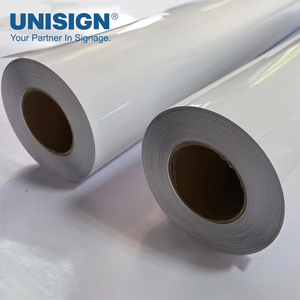 Rouleau de vinyle adhésif pour voiture, imprimable, PVC, blanc brillant mat, 120 g/m², 140 g/m², impression éco-solvant, autocollant, vinyle auto-adhésif - Product Image 4