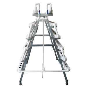 Grand système de culture hydroponique en serre intérieure avec 168 trous pour tuyaux en PVC blanc - Product Image 2