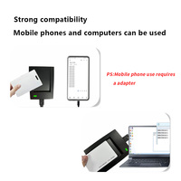 Pembaca kartu pintar Windows USB 125kHz, harga murah pembaca kartu Desktop RFID tanpa sentuh NFC RFID
