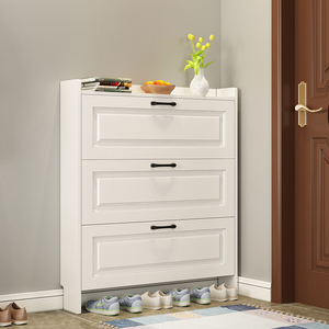 <span class=keywords><strong>Scarpiera</strong></span> moderna in <span class=keywords><strong>legno</strong></span> bianco da 50 paia portaoggetti a 3 strati conveniente per mobili da soggiorno - Product Image 6