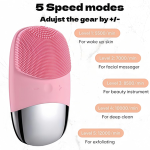 Appareil de Nettoyage Facial Électrique Intelligent en Silicone Ionique pour le Soin de la Peau, Brosse Nettoyante Visage USB pour Massage et Nettoyage des Pores - Product Image 3