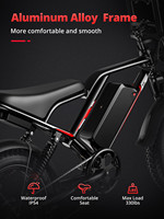 Bicicleta Eléctrica Urbana de Nuevo Estilo, Disponible en Almacenes de la UE y EE. UU., 25Ah 48V 250/1000W S8 V20 GT20 FatBike, Bicicleta Eléctrica Todoterreno