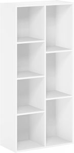 Moderna libreria in legno a 7 cubi in bianco pannello salvaspazio Design mobili per la casa ufficio uso alberghiero scuola - Product Image 2