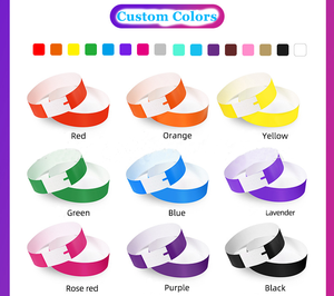 Dupont Tyvek özel baskılı bileklikler festivaller olaylar eğlence parkları için kağıt bilezikler promosyon parti malzemeleri - Product Image 5