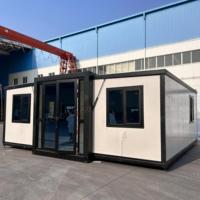 Maison préfabriquée extensible prête à l'emploi à vendre, maison pliable en acier léger, maison préfabriquée en conteneur de 20 pieds, 30 pieds, 40 pieds