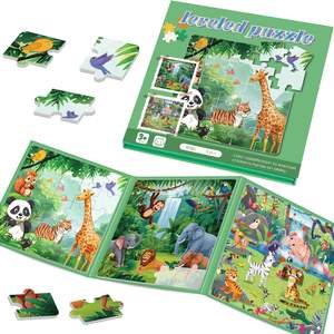 Libro de Rompecabezas Magnético 3 en 1, Juguete Educativo Avanzado para Niños, Juguete de Viaje para Niños y Niñas de 3 Años en Adelante - Product Image 3