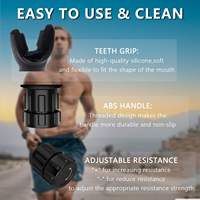 Entrenador de Ejercicios de Silicona Portátil, con Resistencia Ajustable, Boquilla para Respiración Pulmonar, Equipo de Entrenamiento Respiratorio