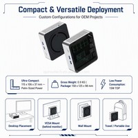 MiniPC OEM JB03 Intel Gold 7505 de 11.ª Generación, Mini Computadora de Doble Núcleo, DDR4 8GB, SSD de 128GB, Tipo-C, WiFi 6, RJ45, Win11 para Negocios