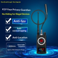 Détecteur de signal sans fil K19, scanner anti-positionnement GPS, détecteur de caméra d'hôtel, dispositif anti-espionnage et anti-écoute, Shenzhen