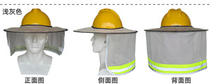 YIDAO Yazlık Fileli Güneşlik Baret Nefes Alabilen Geniş Siperli İnşaat Kaskı Yansıtıcı Boyun Koruyucu Kask Kılıfı Güvenlik - Product Image 3