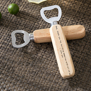 Ouvre-bouteille et <span class=keywords><strong>tire</strong></span>-<span class=keywords><strong>bouchon</strong></span> en acier inoxydable de haute qualité, style classique personnalisé en bois de chêne - Product Image 4