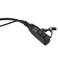 KAC-0625 2 Earbud tabung akustik udara kumparan kawat dengan mikrofon PTT cocok untuk TK-2107 TK-3107 TK-3207 TK-2207 TK-3307 dll. Radio