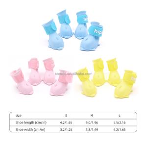 Bottes de pluie et de neige antidérapantes pour chien Teddy, écologiques et imperméables, en TPE, vente en gros d'usine, 4 pièces, collection 2025 - Product Image 2