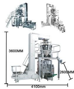 Machine d'emballage alimentaire horizontale VFFS automatique de haute précision HL8DK 250-3000g 50 sacs/min pour sachets préformés Doypack avec emballage et collage - Product Image 4