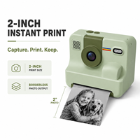 Appareil photo instantané pour enfants OEM en gros, écran 2,4 pouces, imprimante thermique sans encre 203 DPI, objectif rotatif, mini appareil photo numérique jouet