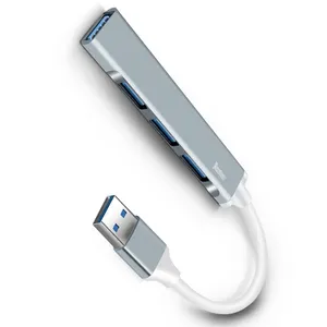 USB-3,0-концентратор 4-портовый многопортовый разветвитель данных Док-станция для планшетного настольного компьютера и ноутбука 4-в-1