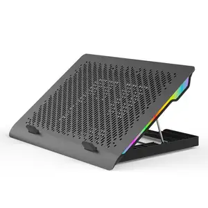 Rgb Aluminum Pad Fan Laptop Cooling Pads With Ce Certificate