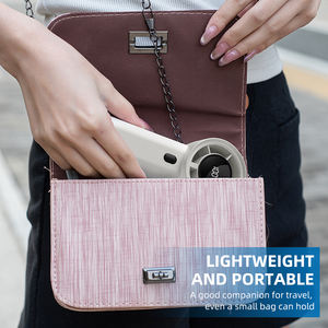 SHOUMING Usine Offres Spéciales Extérieur Rechargeable Mains Libres Refroidissement 6 Lame Ventilateur portable ventilateur de poche été refroidissement mini ventilateur - Product Image 6