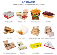 Fully Automatic Disposable Take Away Tray Food Boxes Making Machines Triangle Pizza Box Forming Machine