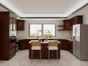 Puertas de Muebles de Cocina Modernas Personalizadas al por Mayor, Diseño de Madera para Apartamento, Muebles Duraderos y Independientes para el Comedor - Product Image 5