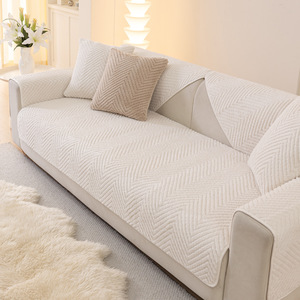 <b>Sofa</b> Cushions Solid Color 90-140cm Anti Slip <b>Sofa</b> <b>Cover</b> <b>For</b> All Seasons Thickened Seat Cushion White Khaki Light Gray Dark Gray - Product Image 3