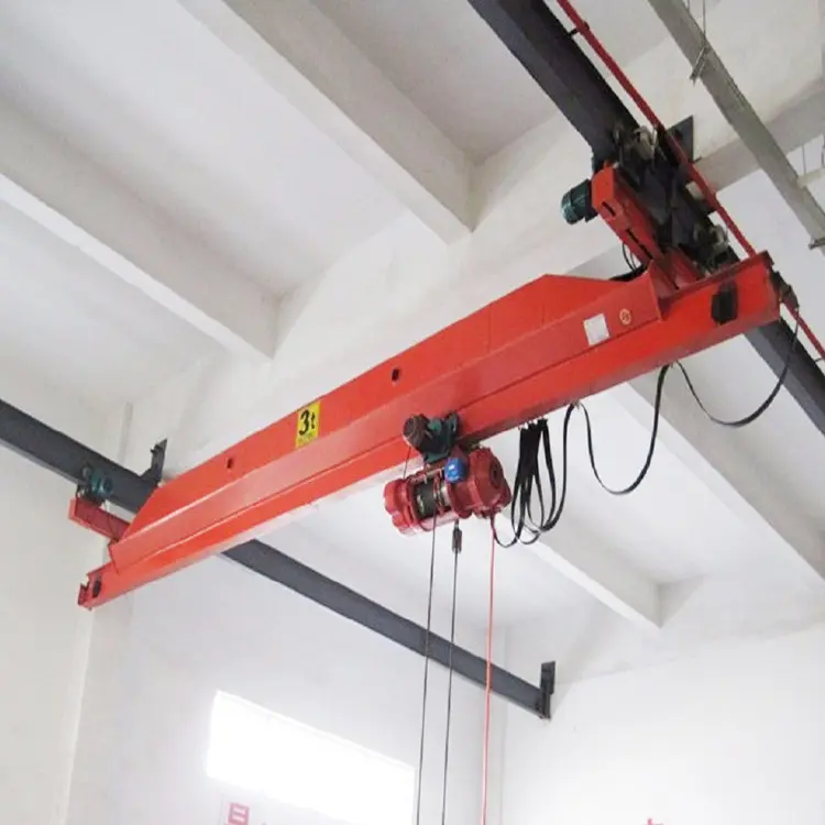 Factory price suspension electric single girder 5t bridge crane with power supply