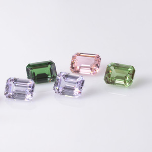 3*5mm-15*20mm Emerald Cut Czochralski Grown Yttrium <span class=keywords><strong>Aluminium</strong></span> Grenat YAG Pierres précieuses libres Synthétiques YAG Lab Created Pink YAG - Product Image 5