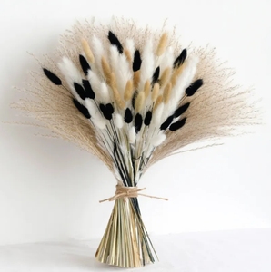 Ramo preservado de hierba de Pampa personalizado auténtico, flores secas naturales de moda para boda en casa para graduación - Product Image 1