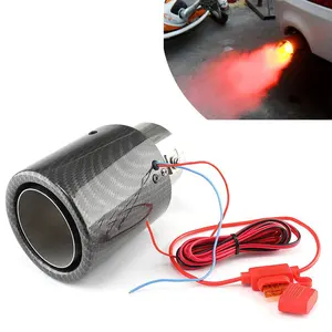 Car Turbo Sound Whistle Simulator Vehicle Refit Device Exhaust Pipe Turbo Sound Whistle Car Muffler Carbon Fiber Light