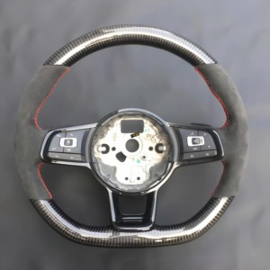 Volant en fibre de carbone forgée pour Audi B9 A3 A4 A5 S4 RS5 S3 S4 S5 A6 A7 A8 Q5 Q7 Q8 TT R8 S6 RS6 <span class=keywords><strong>RS7</strong></span> S7 B8 - Product Image 5