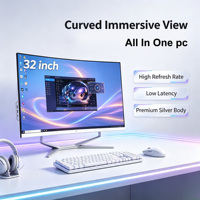 PC Todo en Uno de 32 Pulgadas, Full HD, Micro-Borde, N5095, Configuración Personalizada de Fábrica, Monoblock, Venta al Por Mayor