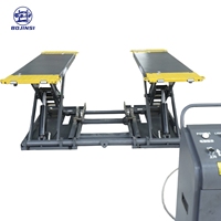 Elevador de Tijera de Perfil Ultrabajo de 4 Toneladas para Taller Automotriz, Personalizado y de Alta Resistencia