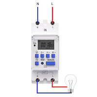 Minuteur numérique programmable hebdomadaire monophasé TOMZN sur rail DIN, contrôle par relais, AC 220V 230V 12V 24V 48V 16A