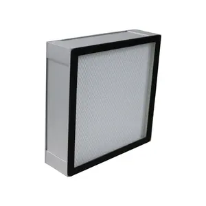 Aluminium Frame Cleanroom Hospital Ventilation Mini Pleated H13 H14 HEPA Laminar Flow HVAC Air Filter