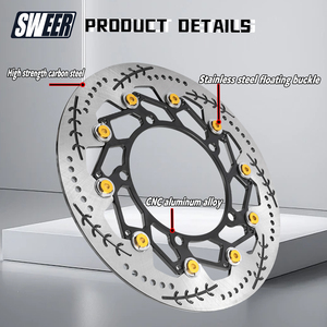 Nouveau disque de frein avant modifié pour <span class=keywords><strong>Yamaha</strong></span> Xmax300, adaptateur d'étrier radial, code 4,5 mm d'épaisseur, disque flottant - Product Image 5