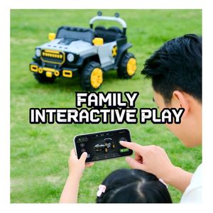 Coche Eléctrico Musical para Niños, Quad con Motor 390, Batería de 12V7Ah, Panel de Control por App, Luces USB, Luces Intermitentes, para Niños de 2 a 4 Años, de Plástico - Product Image 3