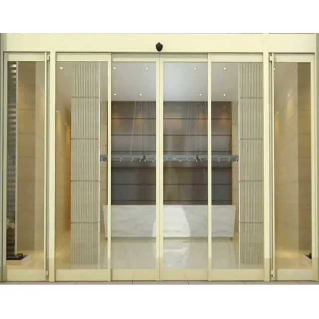 Manija de la casa de construcción, cerradura automática, puerta de cristal deslizante plegable, ventana de puerta automática, puerta de vidrio deslizante automática