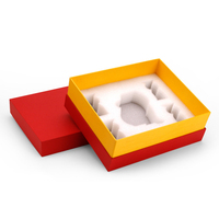 Coffret Cadeau Luxe Bouteille de Vin Rouge avec Couvercle Rabattable Magnétique, Boîte Biodégradable, Ouvre-Bouteille, Éponge EVA, Gaufrage, Lamination Mate