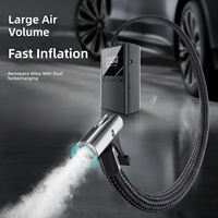 Nouvelle pompe à air pour voiture avec écran numérique, gonfleur de pneus portable multifonctionnel avec alimentation USB 100W