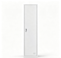 Casier en acier robuste à porte simple verrouillable, armoire de rangement en métal de taille étroite, casier pour vêtements d'employés de bureau