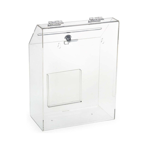 Tirelire réutilisable en acrylique avec serrure, boîte transparente pour pièces de monnaie, tirelire claire avec clé, boîte de collection pour <span class=keywords><strong>comptoir</strong></span> de vente au détail - Product Image 5