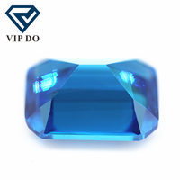 Pierres synthétiques de zircone cubique de qualité 5A, taille octogonale 3*5-10*14 mm, taille machine, aquamarine/bleu aqua/bleu topaze, émeraude synthétique taille CZ