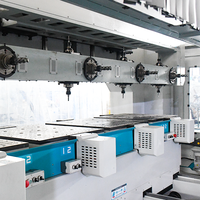 Centre d'usinage CNC à portique 5 axes JUNRAN JR-8080-4x4T, 4 broches, robuste, traitement automatique à quatre postes pour dossier et siège