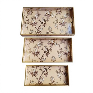 Bandeja Plegable de Madera MDF con Recubrimiento Esmaltado, Organizador Decorativo para Cocina, Comedor, Mesa de Café, Desayuno, Té, Aperitivos, Escritorio, Hogar - Product Image 1