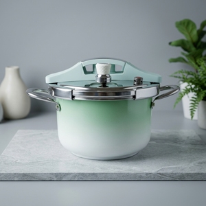 Casserole à pression en acier inoxydable <span class=keywords><strong>pour</strong></span> le marché coréen, avec couvercle facile à ouvrir et à fermer, compatible lave-vaisselle et tous types de plaques de cuisson - Product Image 4