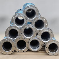 Tuyau en caoutchouc à bride sur mesure pour usage industriel, tressé en fil d'acier SBR, pour le transport d'air, d'eau, d'huile, pour machines et travaux de pipeline