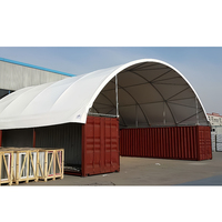 Tente d'auvent latéral multi-usages pour conteneur d'expédition, abri pour le stockage sur chantier
