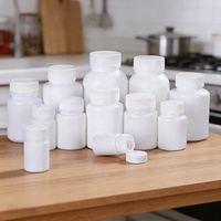 Bouteille en HDPE blanche vide personnalisée de 80 cc 100 cc, qualité alimentaire, pot pour compléments alimentaires, emballage de capsules de médicaments, bouchon à vis, étanchéité